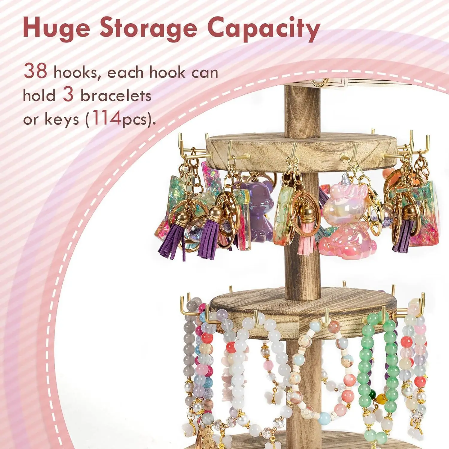 360 Rotating Earring Display Stands With 50 Earring Holder Cards