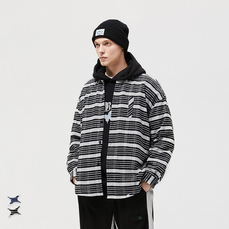 Mens Suede Check Shirt Jacket Pen Case