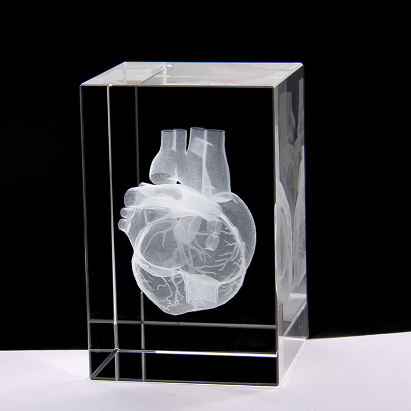 Heart Model Transparent Gift Opening (50x50x80mm)
