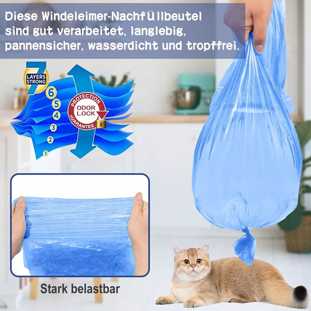 9pcs Disposal Nappy Bin Refills Cassettes For AngelCare,Tommee Tippee & Click