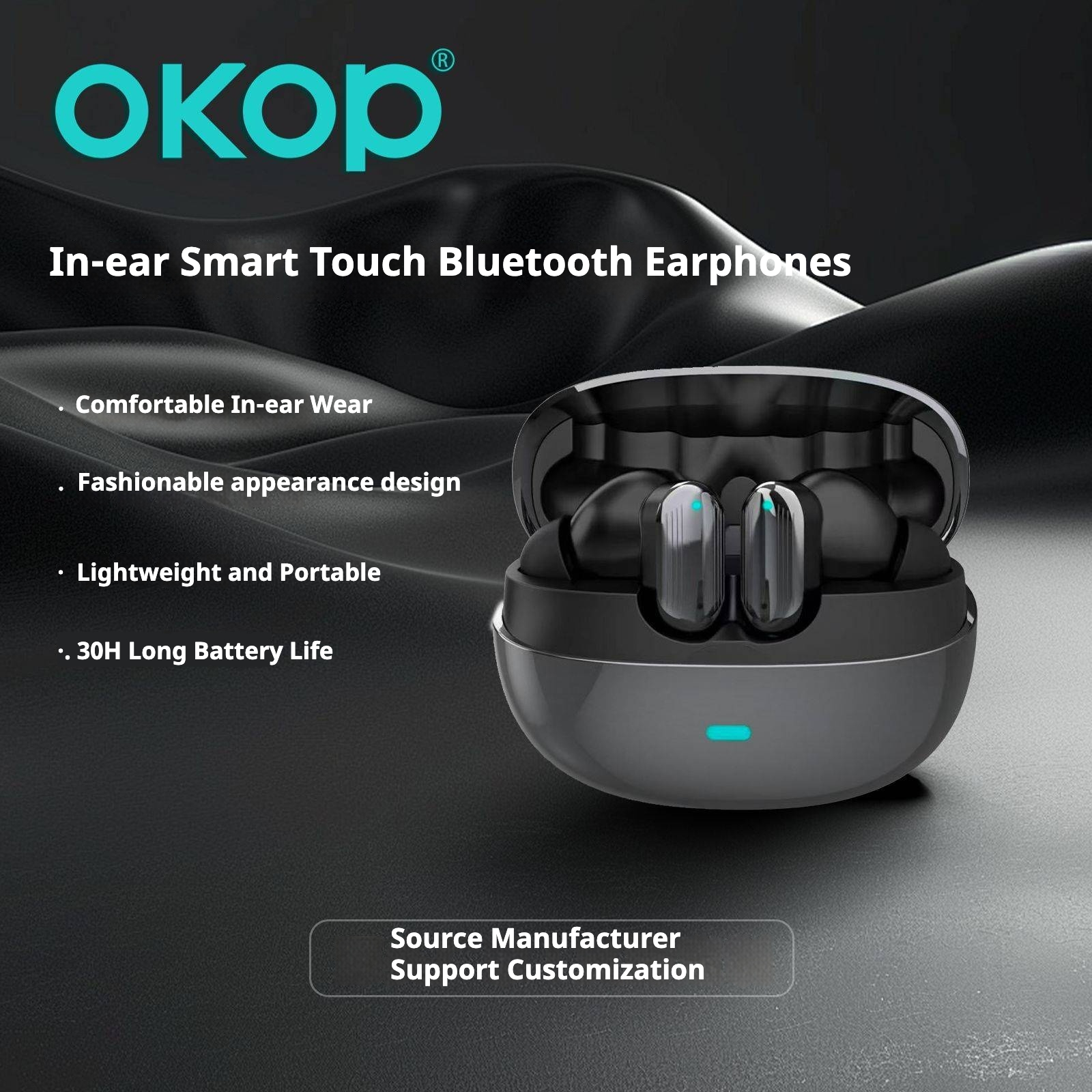 KP-215 In-Ear Bluetooth Earbuds New Model Touch Control Compact Design Low Latency High Sound Quality Long Battery Life Factory Direct 7