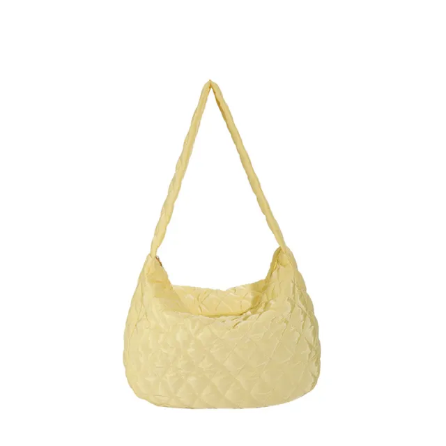 Winter Personalized Bags For Women Crossbody Bag With Rhombus Stitching Design Commuting Casual Shopping Handbags Yellow - Shop at LoveMi