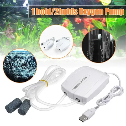 Aquarium AirPump Mini Compressor Single and Double Outlet Fish