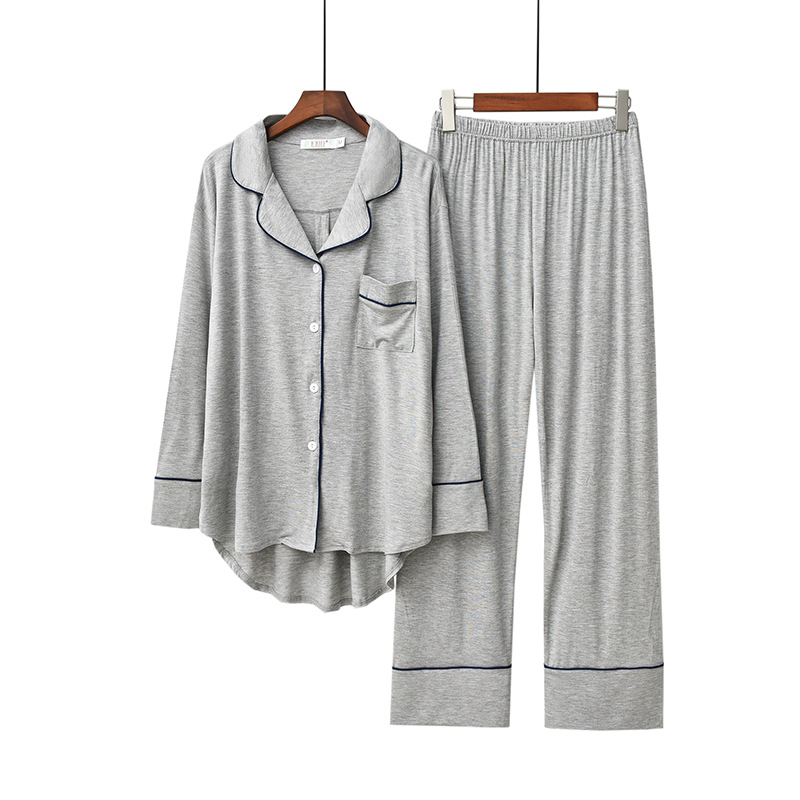 Title 13, Lapel Trousers And Long Sleeves Two Piece Loose...