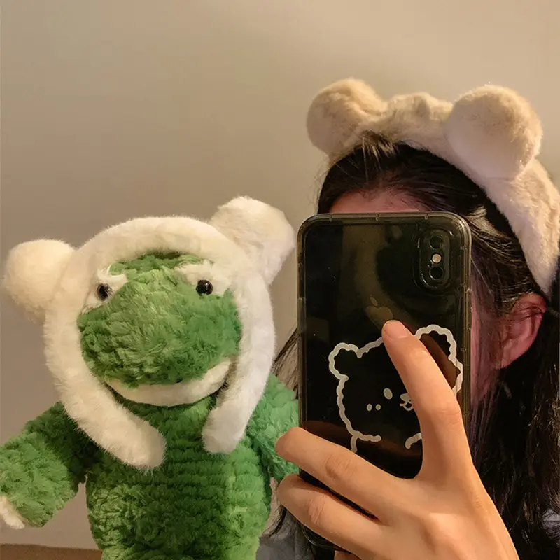 Plush Bear Ears Female Cartoon Broken Hair