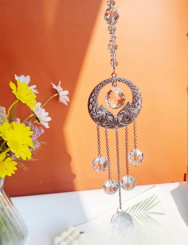 Title 2, Light And Shadow Crystal Magic Color Wind Chime...