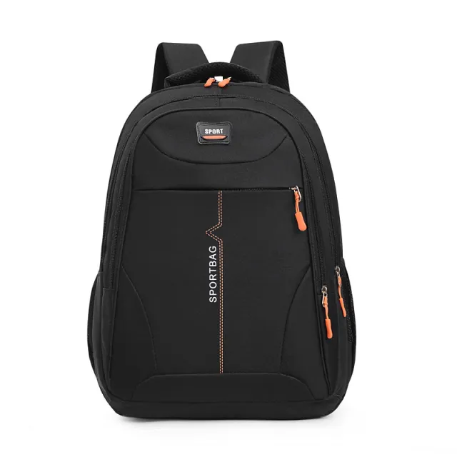 Men's And Women's Fashionable Large Capacity Simple Double Shoulder Travel School Bag Black - Shop at LoveMi