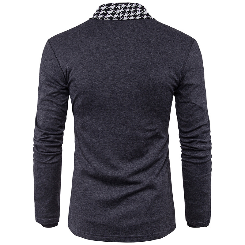 Men's Houndstooth Casual Knitwear Plus Size