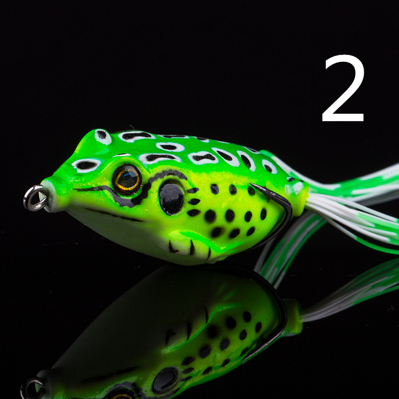 ضفدع بيونيك رعدي - بدلة سوداء مع بيضة الضفدع - خطاف مزدوج من فولاذ عالي الكربون