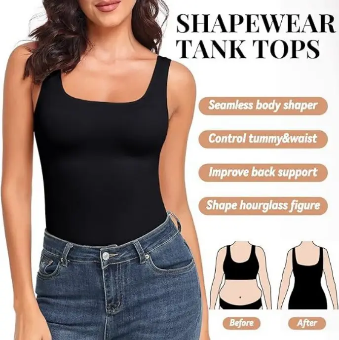 Women's Tummy Control Shapewear Tank Tops Seamless
