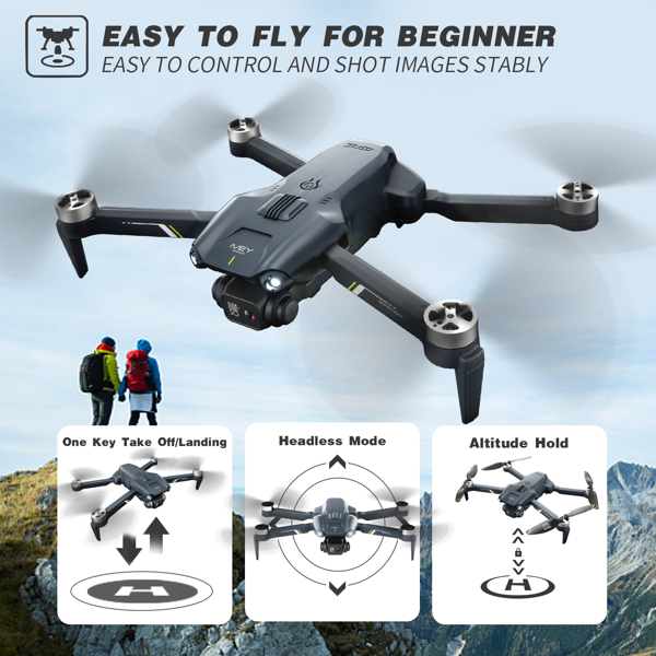 2026 2 Battery V28 RC Drone 6K HD Dual Camera WiFi FPV Foldable Quadcopter Camera Drone