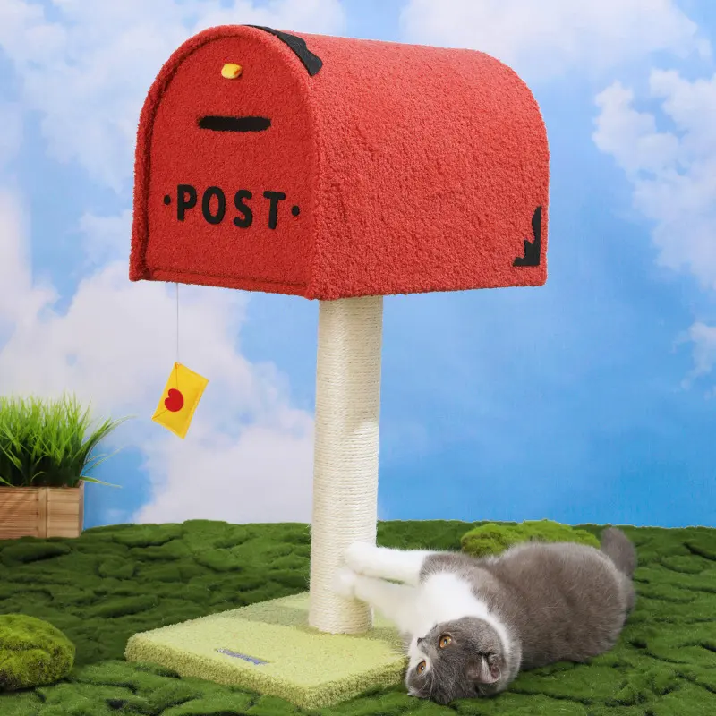 Mailbox Cat Climbing Frame Sisal Column Cat Toy Cat