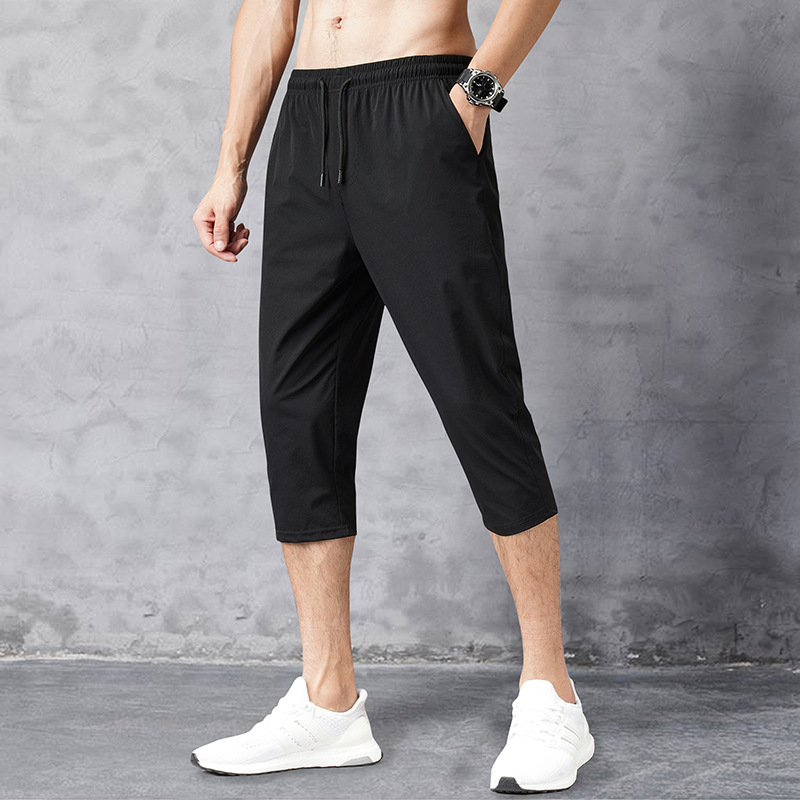 Title 4, Mens Ice Silk Thin Cropped Pants Fashion, brea...