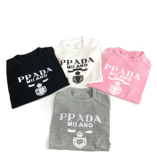 Breathable Pet Tide Brand Teddy French Fighting Schnauzer Dog Clothes Short Sleeves