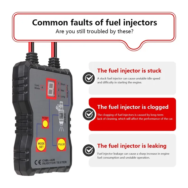 Newest Fuel System Scan Tool Automotive Cleaning Tool Kit Injector Flush Cleaner Car Fuel Injector Tester Portable 4 Pluse Mode thumbnail 4