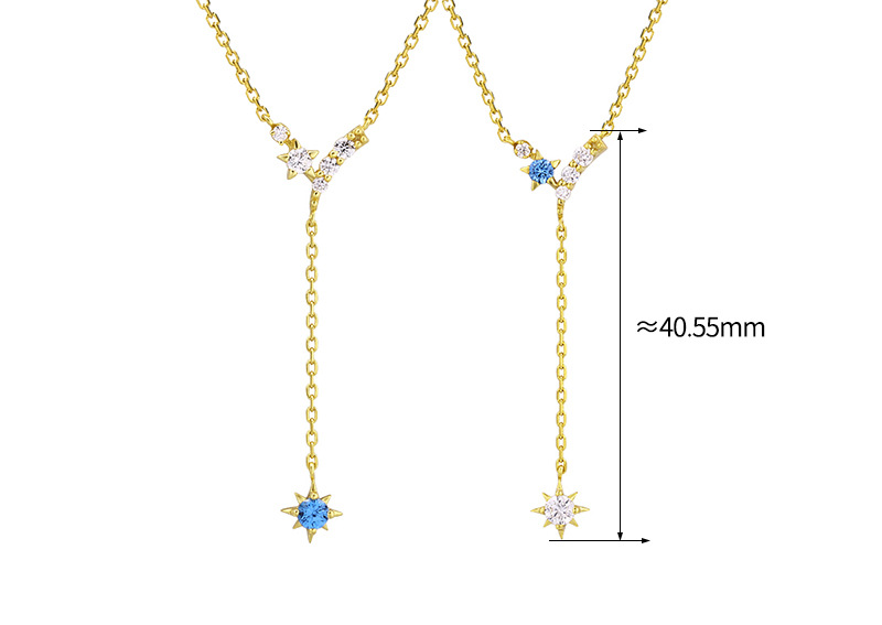 Five-pointed Star Y-shaped Tassel Necklace For Women