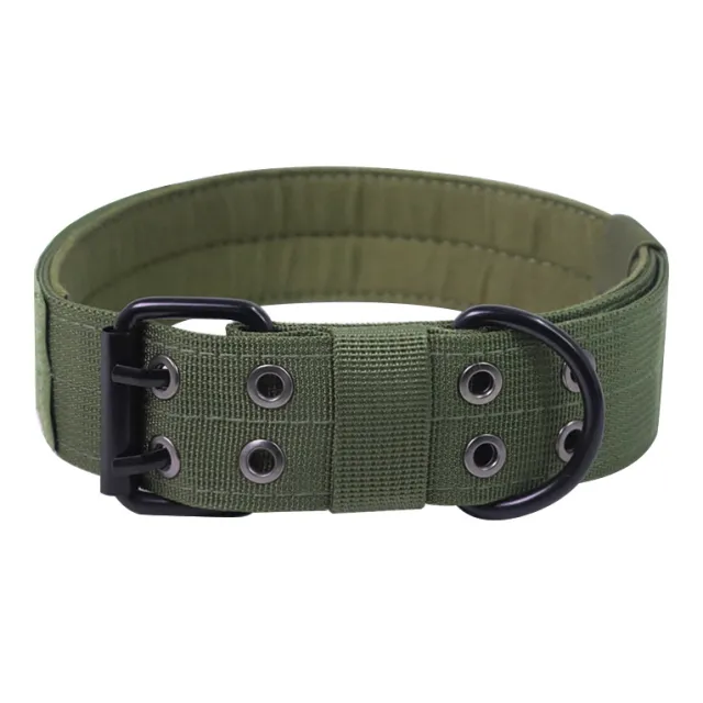 OneTigris Military Adjustable Dog Collar With Metal D Ring & Buckle Green - Shop at LoveMi