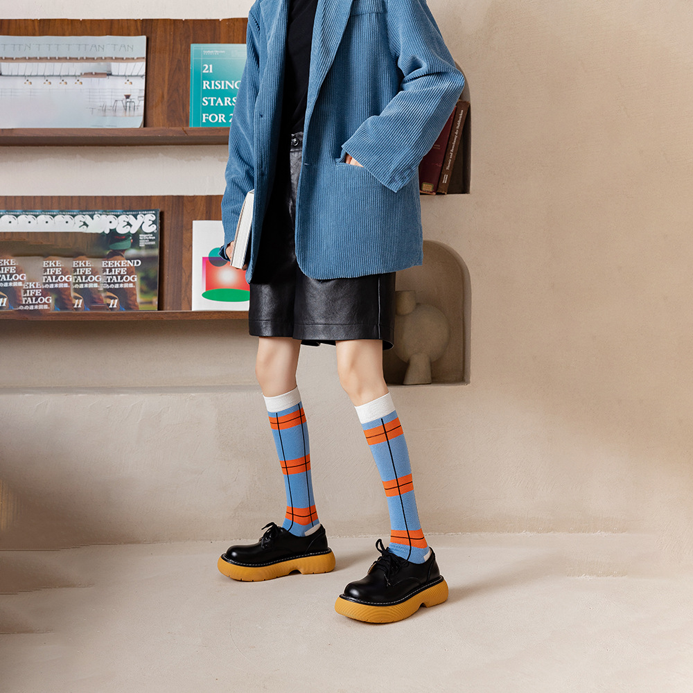 Ins Wind Socks Women's Medium And High Tube Cotton Calf