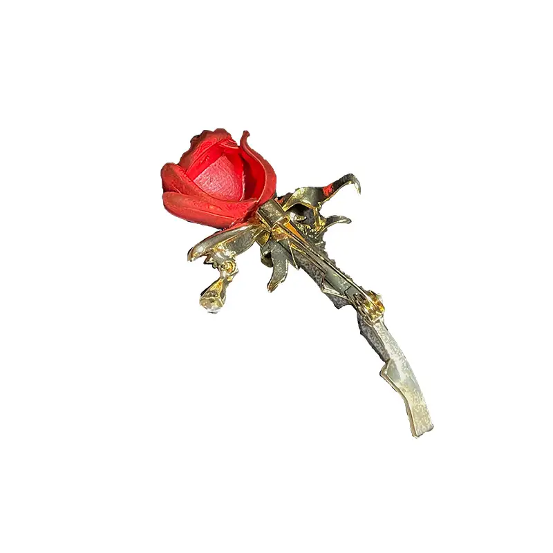 Diamond Rose Tulip Brooch Simple Temperament Elegant Corsage