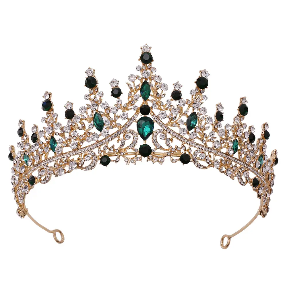 Wedding Crown Tiara Necklace Set Chain