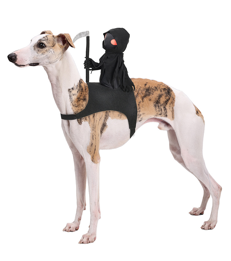 Dog Dark Harvest Knight Transformation Costume Pet Costume Halloween Funny Costume Cat Cute Riding Costume - Default