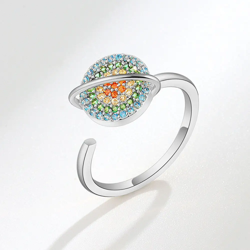 Personalized Design Planet Opening Ring
