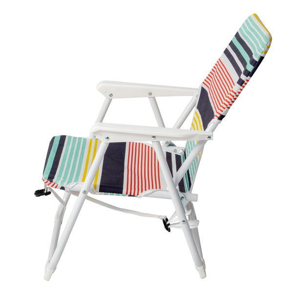 56x60x63cm Oxford Cloth White Iron Frame Beach Chair Color Small Size