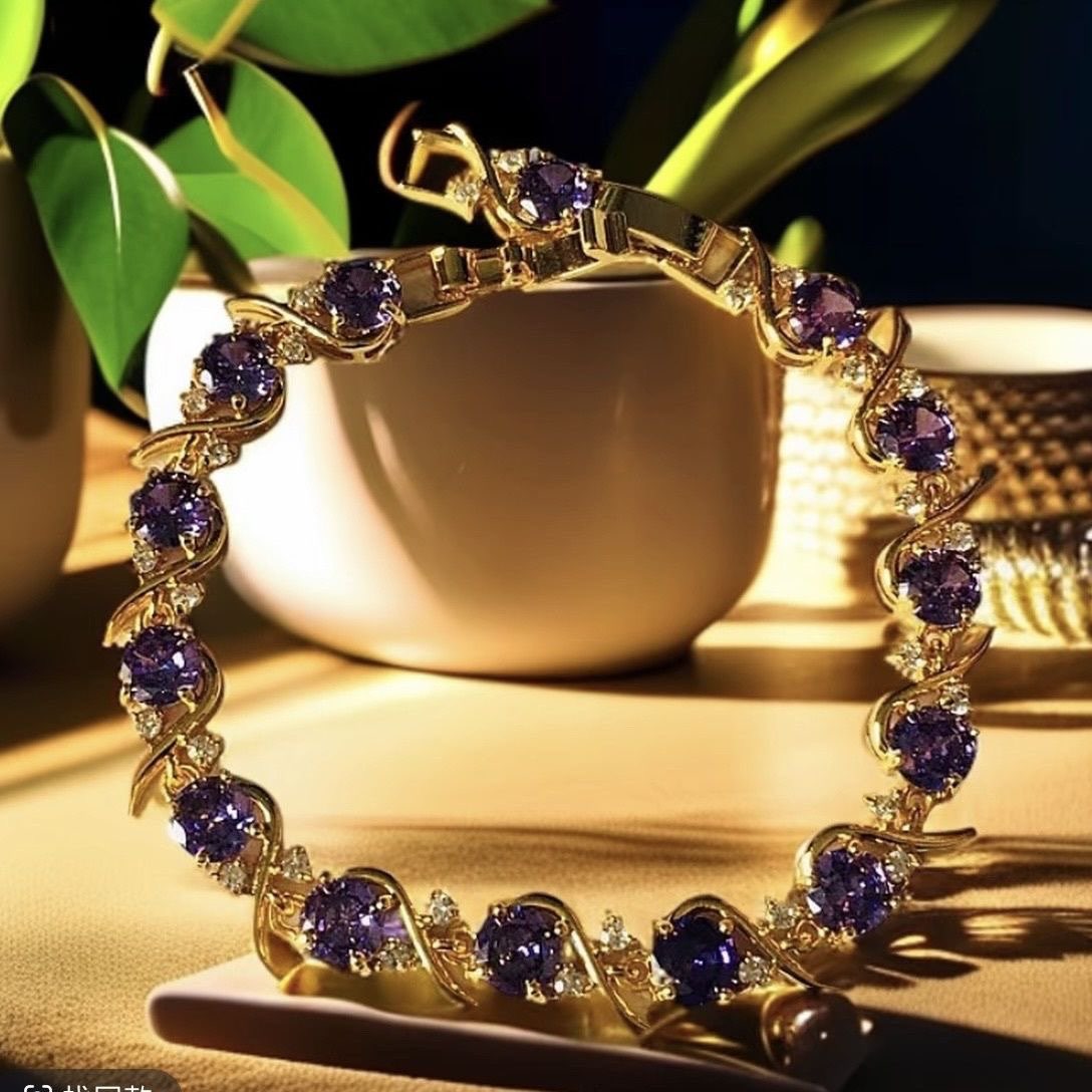 Imperial Purple Phoenix Tail Bracelet