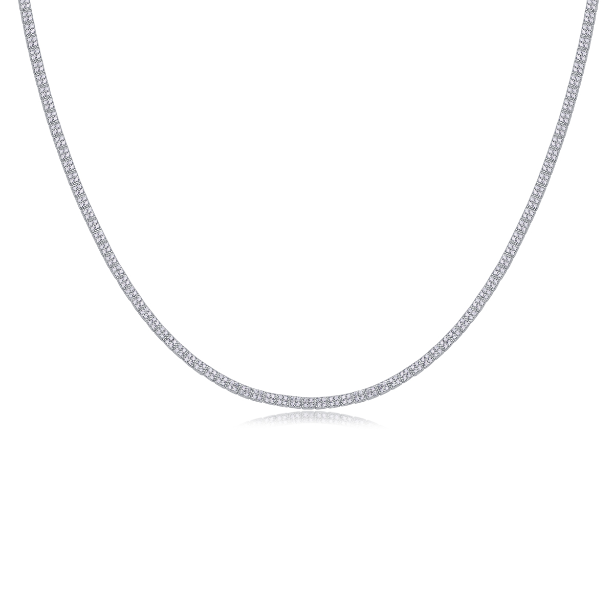 1Winter Lake Luxury Fashion Set Mosan Diamond S925 Silver Necklace Rivaling Natural Diamonds Prohibit Tk Sales