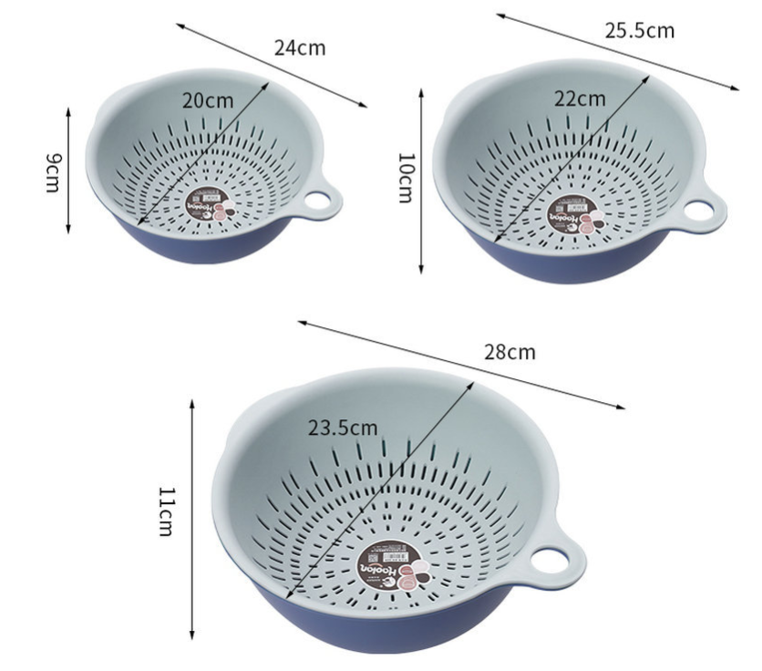 Title 1, Panier filtre de lavage double couche en plasti...