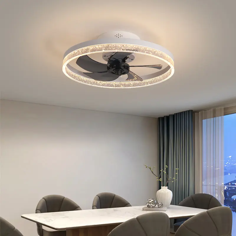 Remote Control Nordic Ceiling Fan Lamp Restaurant