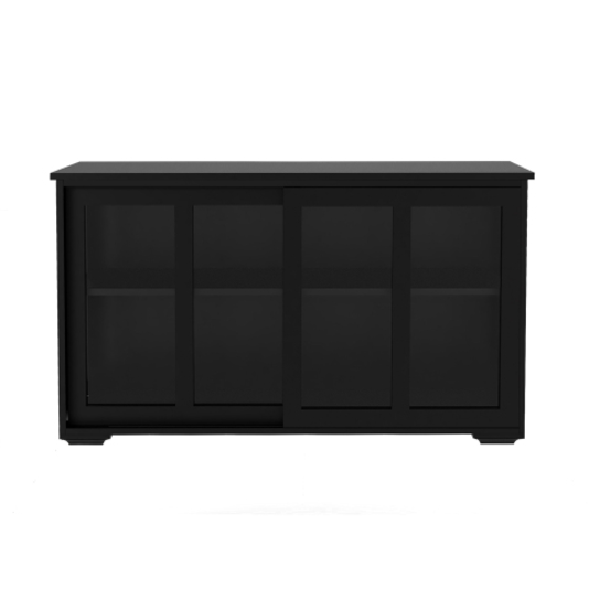 Kitchen Storage Cabinet with Glass Door