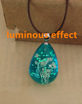 Fashion Drops Glue Dried Flower Necklace