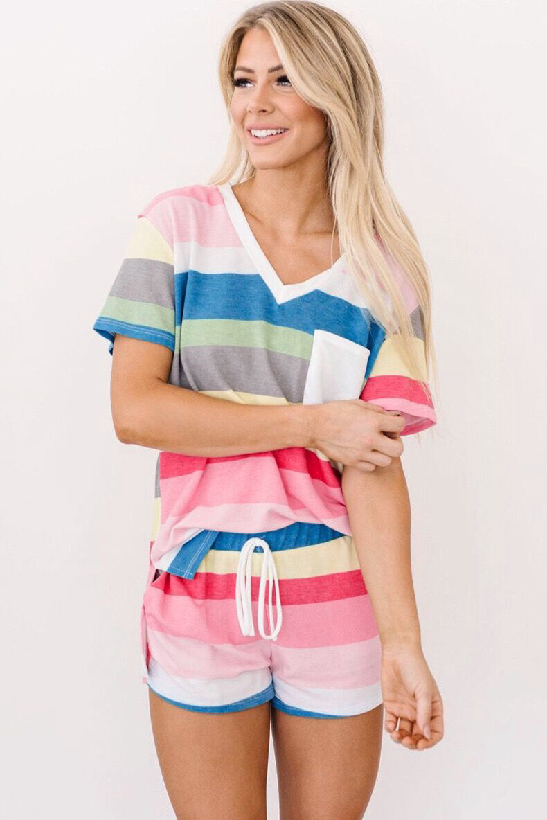Women's Striped Printed Fashion Casual Wear