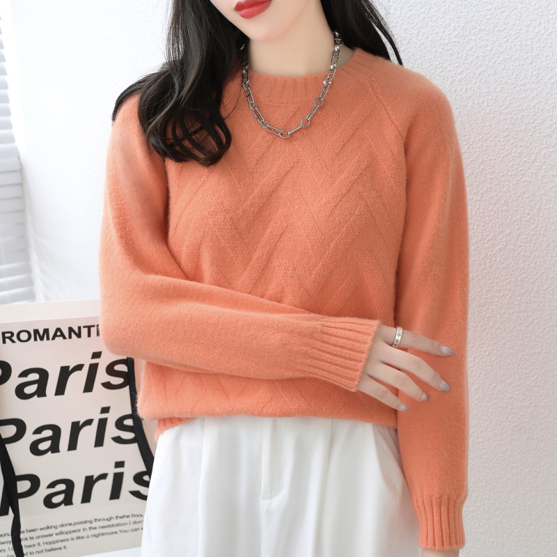 Playing Board Casual Retro Round Neck Long Sleeve Solid Color Print