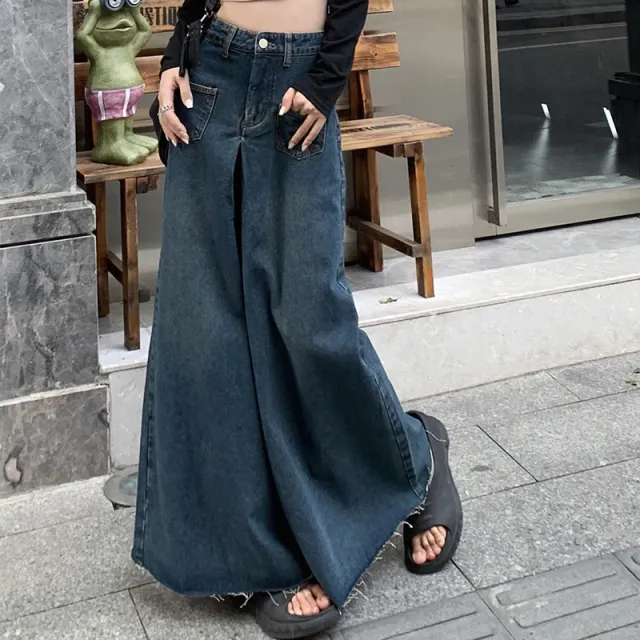 Women's Retro High Waist Slim Jeans Blue - Shop at LoveMi
