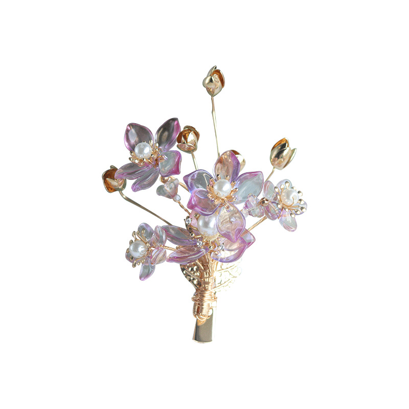 Women's Hanfu Step-by-Step Fringe Hairpin Headgear - 5