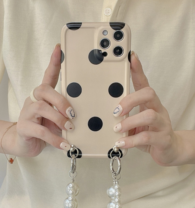 Simple Wave Point Suitable For 12ProMax Mobile Phone Case