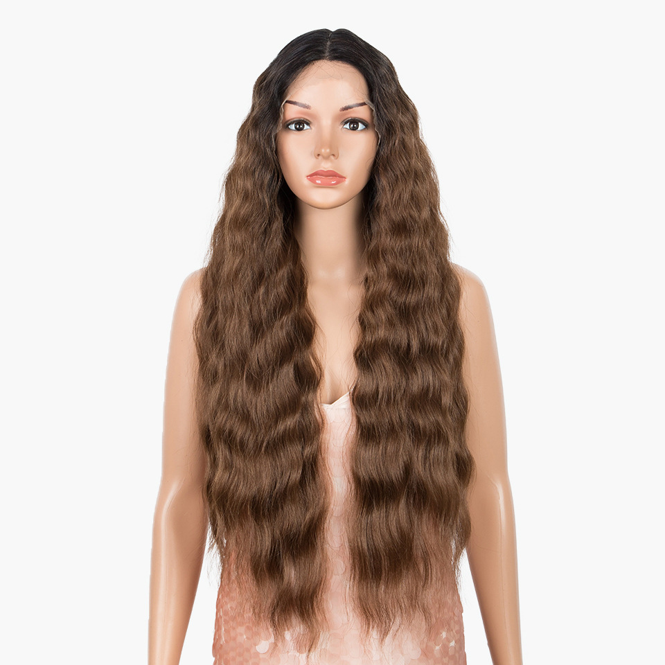 Women's Wig Wave Long Curly Hair Chemical Fiber Headgear — foto 3