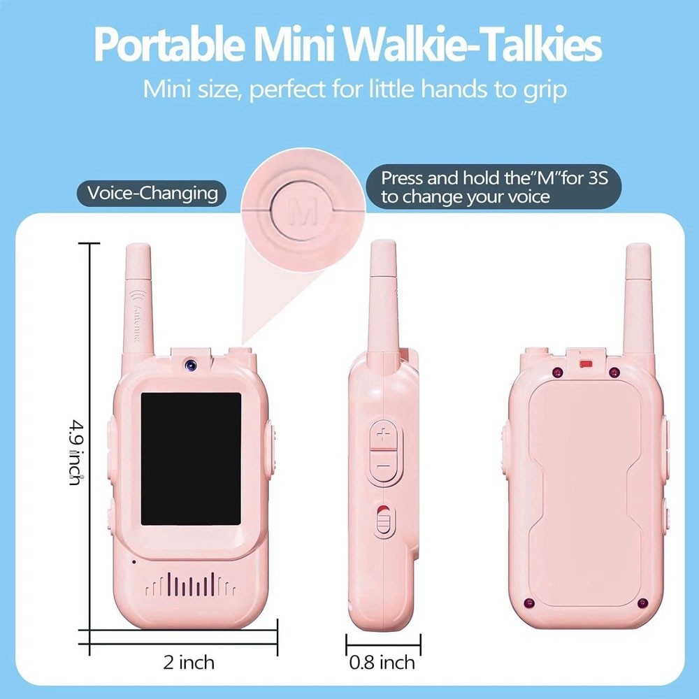 2 X Video Walkie Talkies For Kids Rechargeable Video Intercom Walkies TalkiesUK