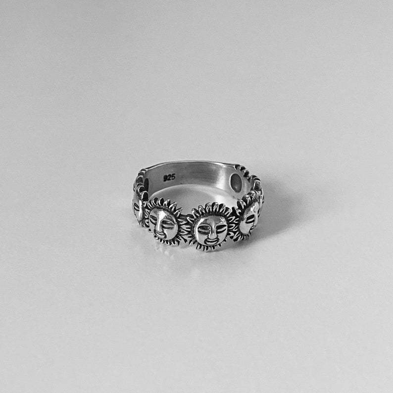 Women's Personality Simple Style Sunflower Ring