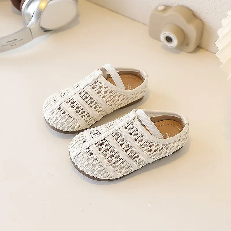 Small Children's Niche Design, Woven Hollow, One Foot Kick, Flat Toe, Half Toe, Half Slippers