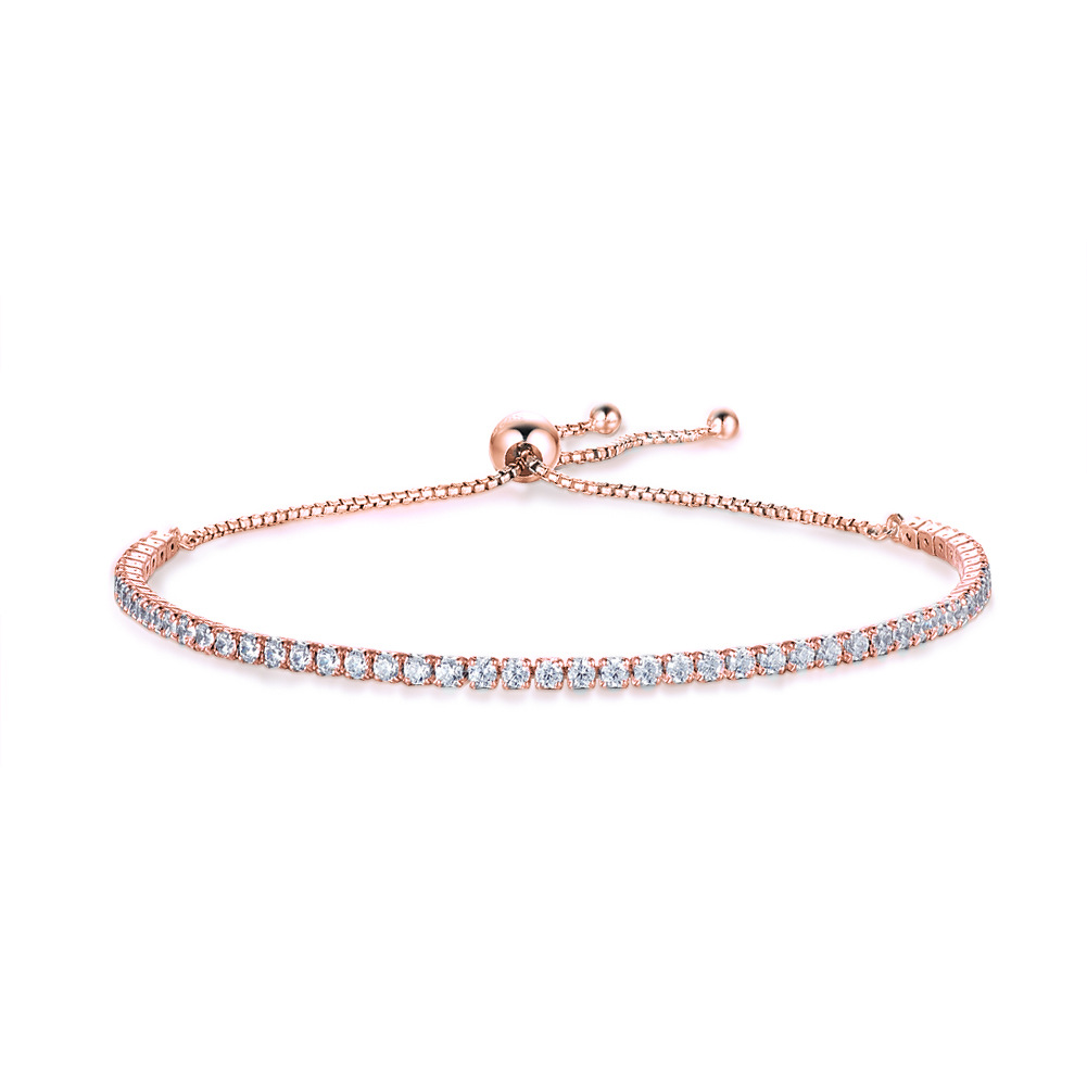 Title 4, Bracciale tennis a fila singola con diamante pieno