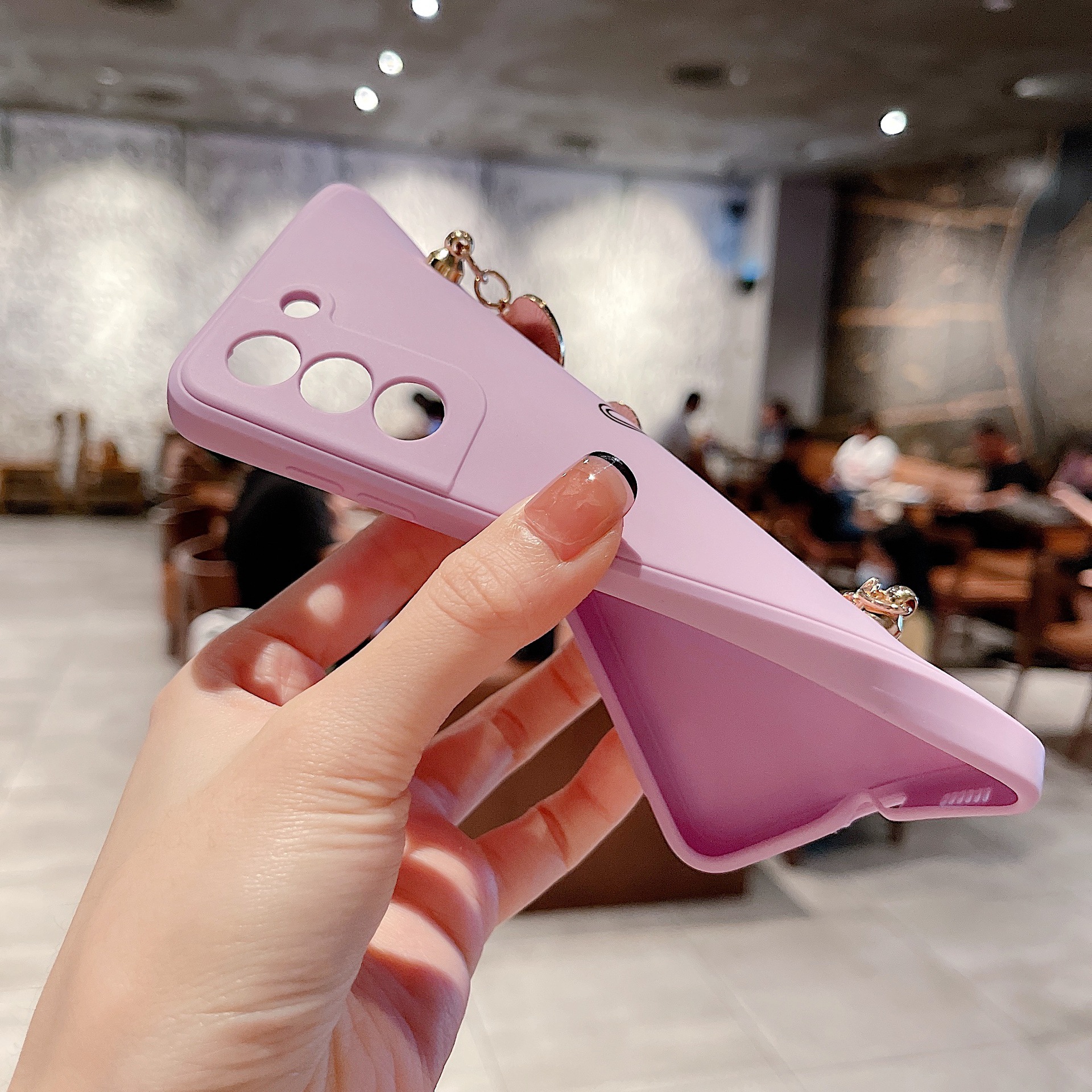Coque de téléphone Love Chain – noire – S20lite