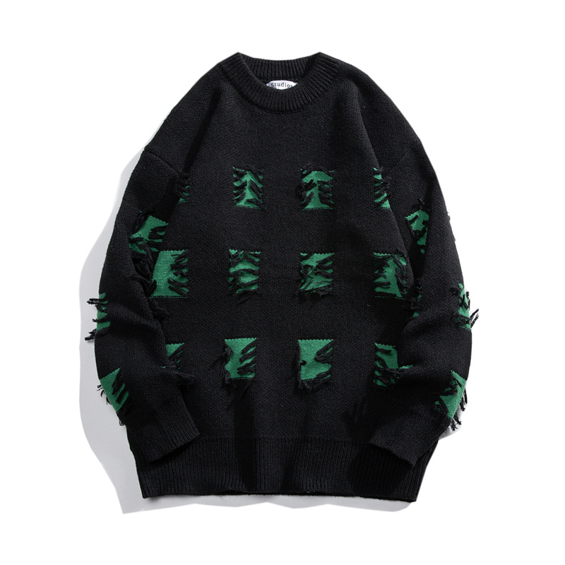 Title 3, Hong Kong Style Sweater Contrast Color Personality