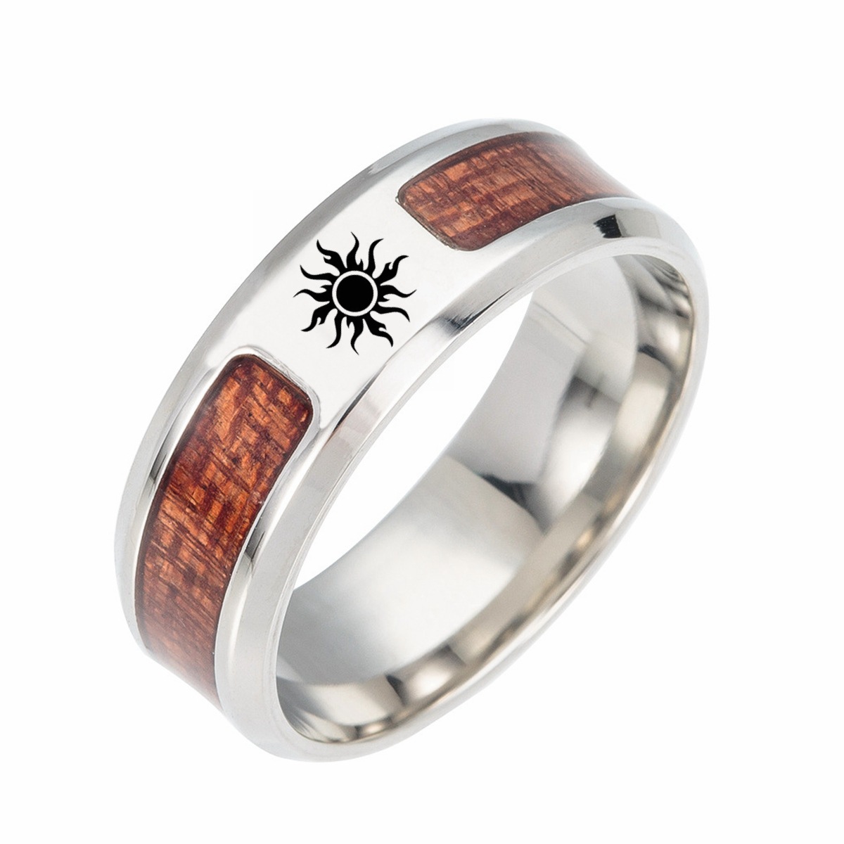 Title 8, Anillo de grano de madera de nueva moda