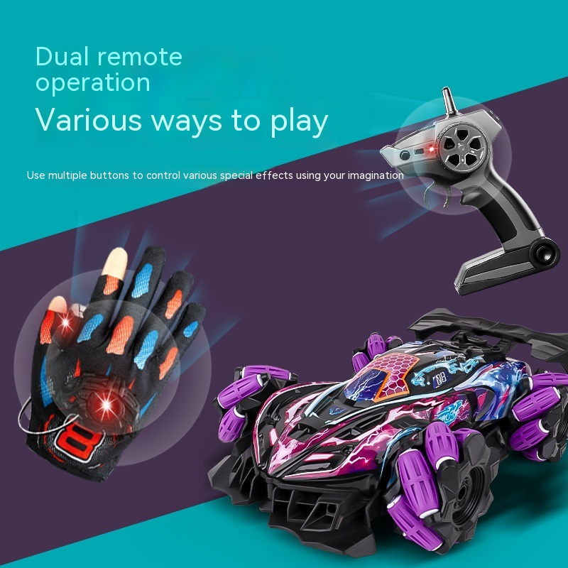 Gesture Induction Four-wheel Drive Stunt Wireless Remote-control Automobile Toy - Image 7