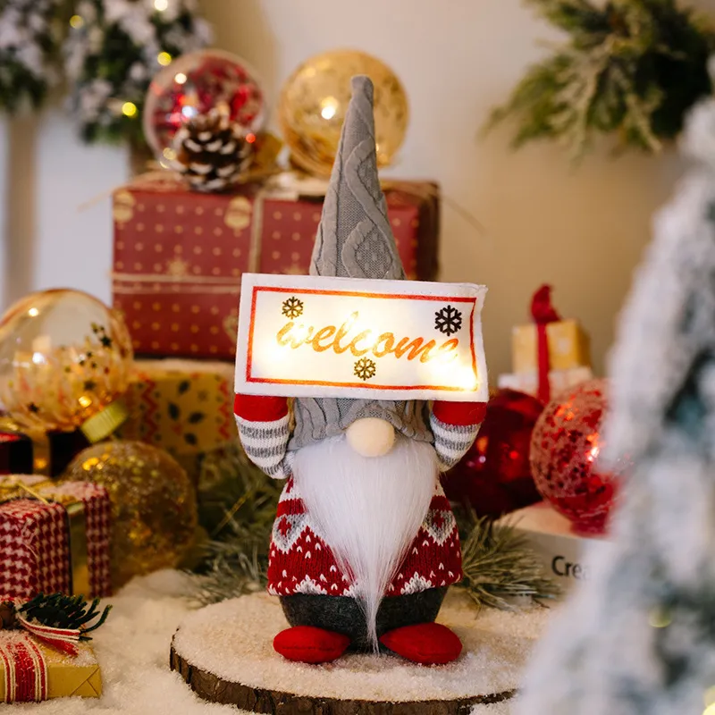 Christmas Fabric Decorative Faceless Doll Ornament Christmas Decorations – image 3