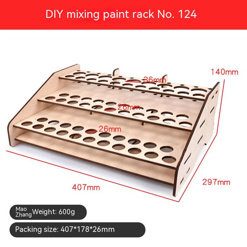 DIY Mixed Paint Rack 124