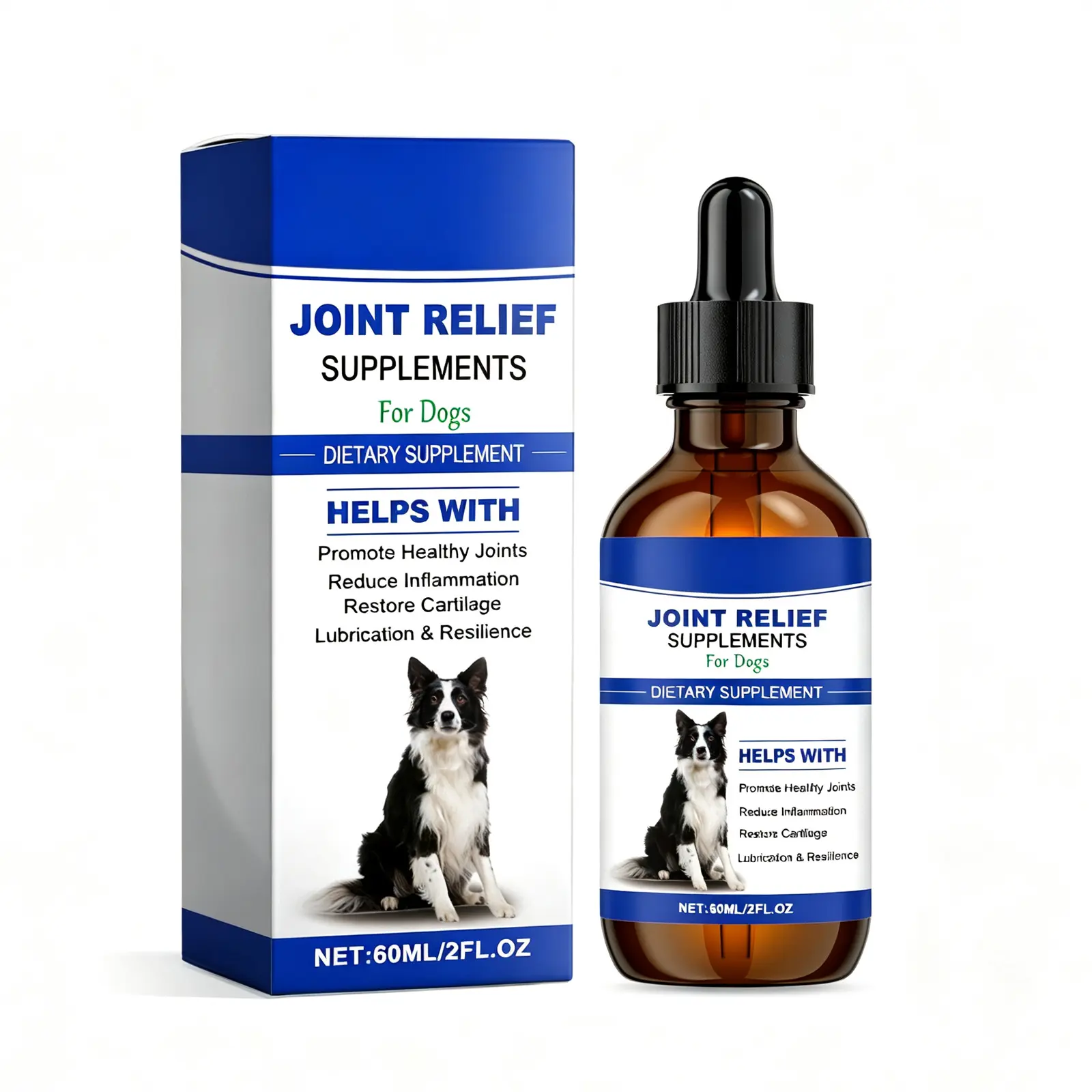 Dog Joint Relief Liquid Supplement Drops, Hip